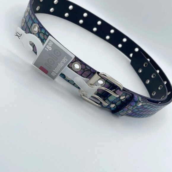 No Boundaries y2k iridescent snake belt XL - Picture 1 of 4